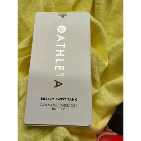 Athleta Women's Breezy Twist Tank yellow Size 3X - Picture 7 of 7